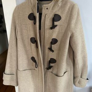Boden Women's Beige Toggle Pea Coat